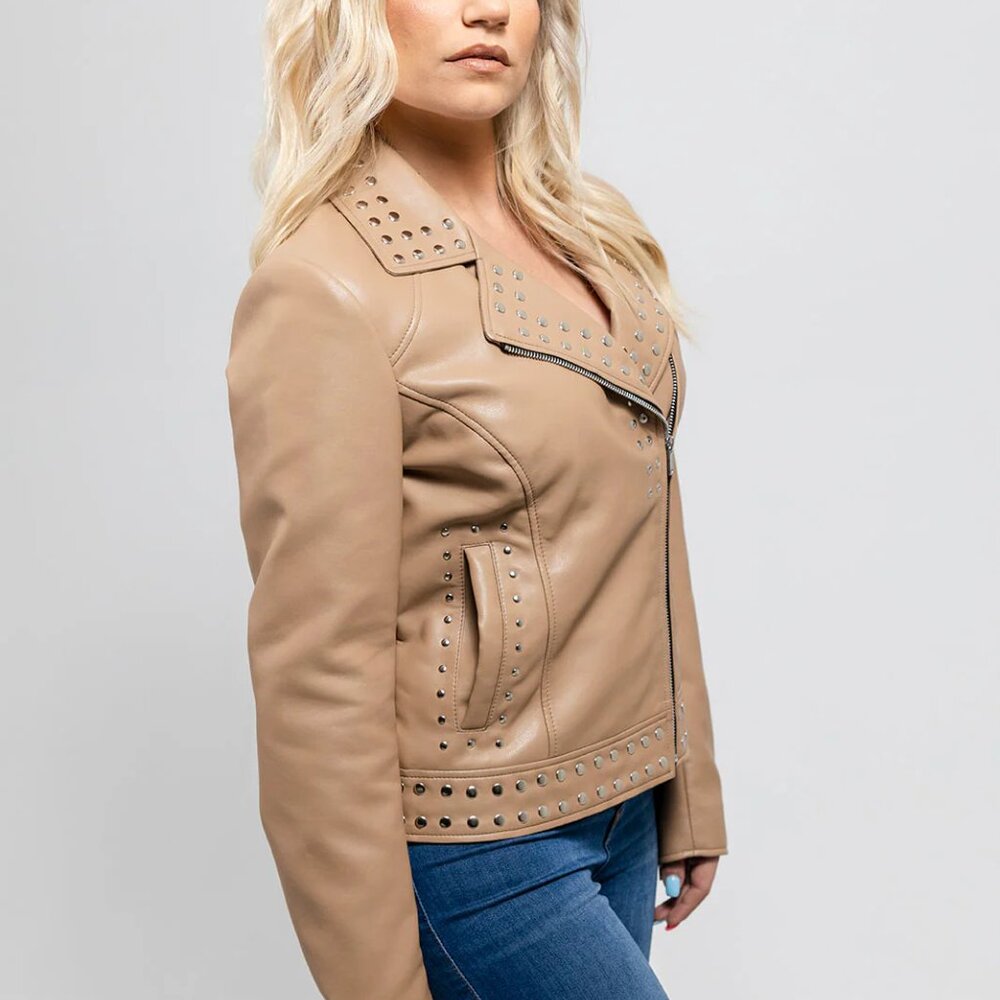 Sandy Women's Premium Vegan Faux Leather Fashion Jacket
